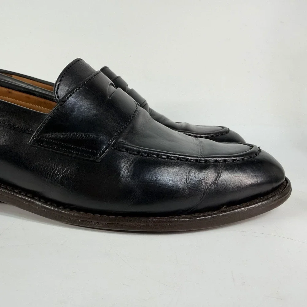 J Crew Ludlow Penny Loafers Mens 10 D Goodyear West Classic Slip On Dress Shoes